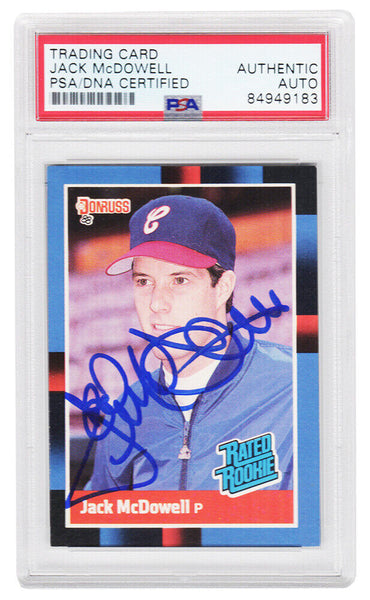 Jack McDowell Signed White Sox 1988 Donruss Rookie Card #47 - (PSA Slabbed)