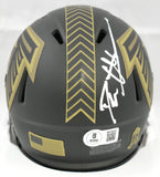 Deion Sanders Signed Atlanta Falcons Salute 2025 Speed Mini Helmet - Beckett W