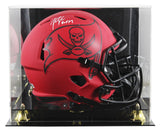 Buccaneers John Lynch "HOF 21" Signed Rave F/S Speed Rep Helmet W/ Case BAS Wit