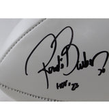 Ronde Barber Autographed Tampa Bay Buccaneers Logo Football Beckett W 55445