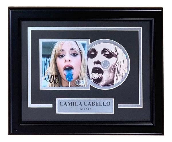 Camila Cabello Signed Framed C,XOXO CD Insert BAS