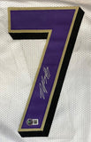 Rashod Bateman Baltimore Signed White Football Jersey BAS