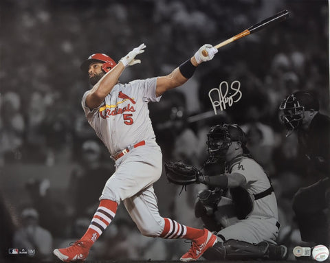 Albert Pujols Signed 16x20 Poster St. Louis Cardinals - Beckett Authentication