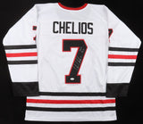 Chris Chelios Signed Chicago Blackhawks Captain's Jersey (JSA COA) "2013 HOF"