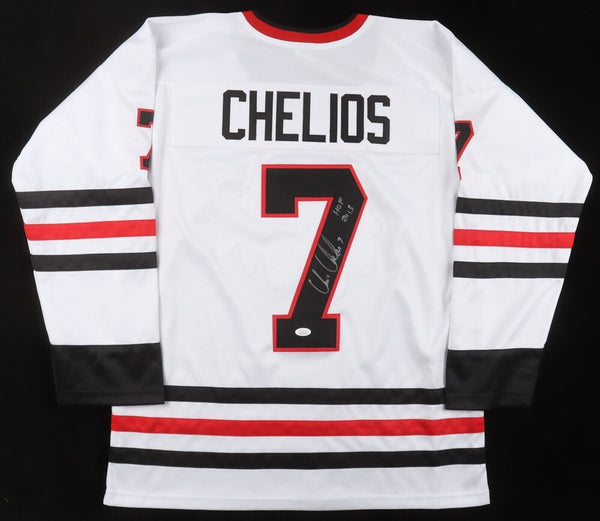 Chris Chelios Signed Chicago Blackhawks Captain's Jersey (JSA COA) "2013 HOF"