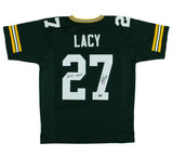 Eddie Lacy Signed Green Bay Custom Green Football Jersey with "2013 OROY" Insc