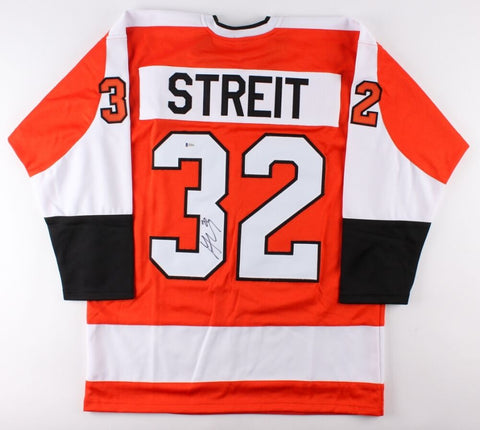 Mark Streit Signed Flyers Jersey (Beckett COA) Playing career 1995-present