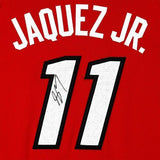 Jaime Jaquez Jr. Miami Heat Signed Jordan Brand Red Statement Authentic Jersey