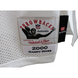 Randy Moss Signed Minnesota Vikings 2000 M&N White Jersey Beckett 45407