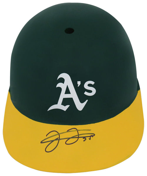 Frank Thomas Signed A's Replica Souvenir Batting Helmet - (SCHWARTZ SPORTS COA)