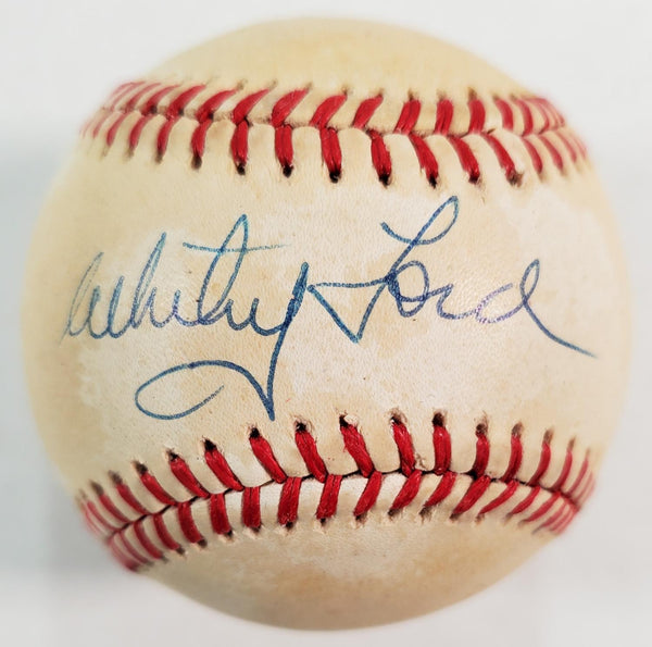 Whitey Ford Signed Official AL Baseball (Beckett) New York Yankees 1950-1967