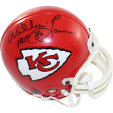 Willie Lanier Signed Kansas City Chiefs VSR4 Replica Mini Helmet HOF BAS 44230