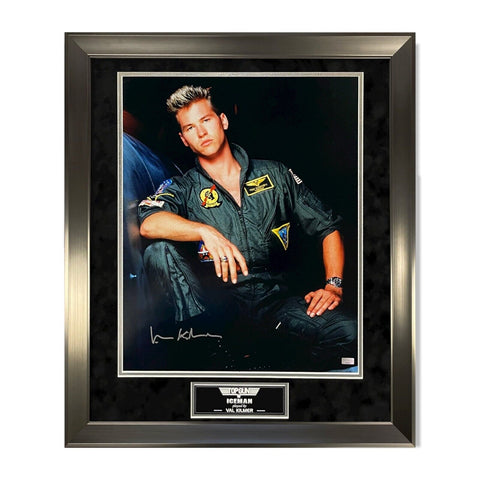 Val Kilmer "Top Gun" Signed Autographed Photograph Framed to 23x27