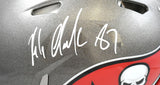 Rob Gronkowski Autographed Buccaneers F/S Speed Authentic Helmet Beckett W Holo