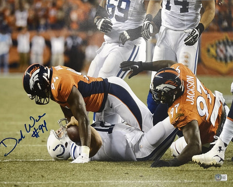 Demarcus Ware Autographed/Signed Denver Broncos 16x20 Photo Beckett 40717