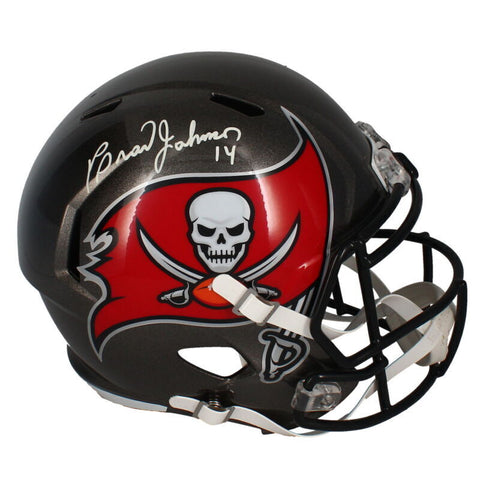 Brad Johnson Autographed Tampa Bay Buccaneers Full Size Speed Helmet Beckett
