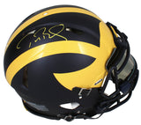 Tom Brady Autographed Wolverines Authentic Speed Helmet Fanatics w/ Visor