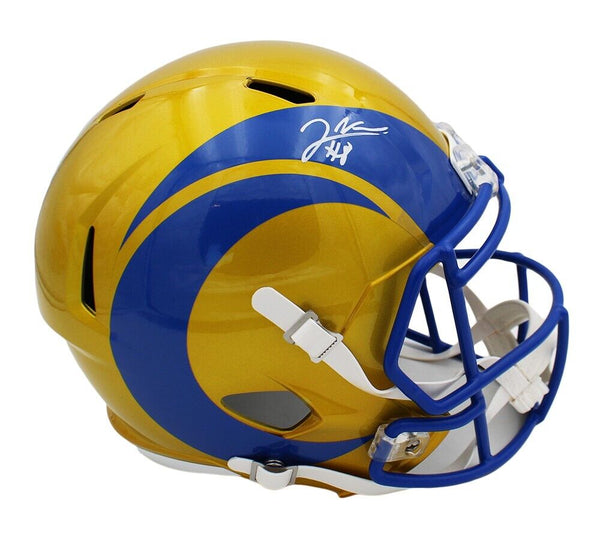 Jared Verse Signed Los Angeles Rams Speed Full Size Flash NFL Helmet