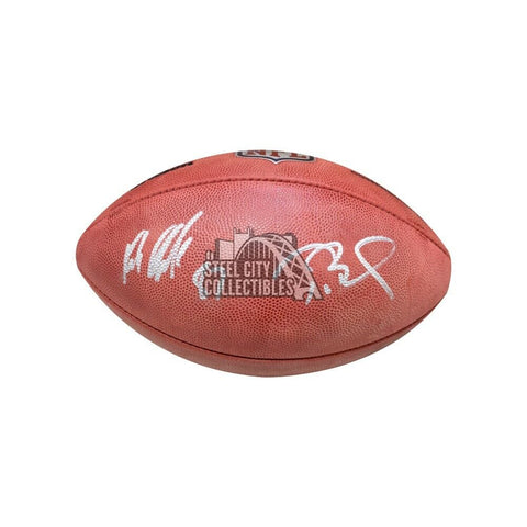 Tom Brady Rob Gronkowski Autographed The Duke NFL Game Football - Fanatics