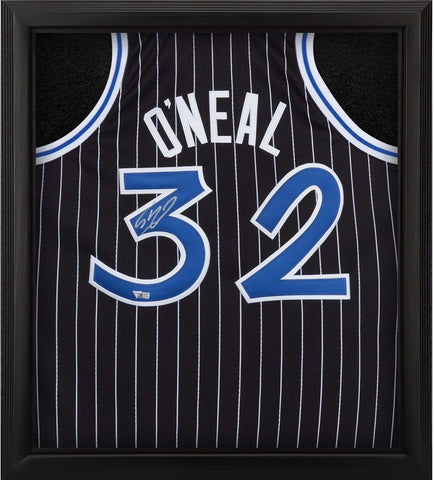 Shaquille O'Neal Magic FRMD Signed Mitchell & Ness Black 94-95 Jersey Shadowbox