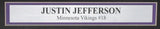 Justin Jefferson Vikings Signed/Autographed 16x20 Photo Framed Beckett 200084