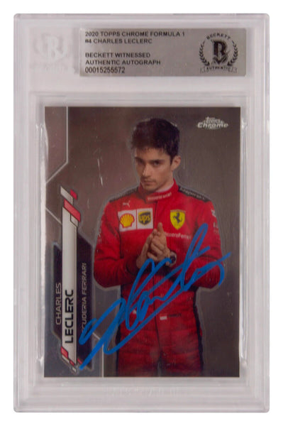 Charles Leclerc Signed 2020 Topps Chrome Formula 1 #4 - BGS Authentic