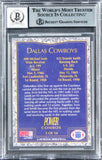 Emmitt Smith & Michael Irvin Signed 1992 Power Combos #5 Card Auto 10! BAS Slab