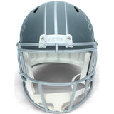 Derrick Moore Autographed Detroit Lions Slate Speed Full Size Helmet Beckett