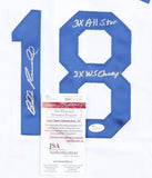 Bill Russell Signed Los Angeles Dodgers Jersey 3xAll-Star & 2xWS Champs/ JSA COA