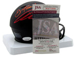 Julian Edelman Autographed Eclipse Mini Football Helmet Patriots JSA 179675