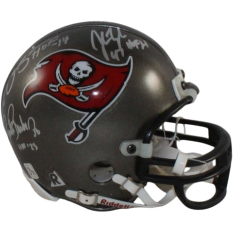 Lee Roy Selmon +4 Tampa Bay Buccaneers Signed 97-13 Mini Helmet Beckett 57259