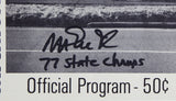 Magic Johnson Signed 1977 Michigan High School Championships Program BAS Wit 1