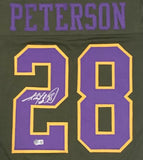 ADRIAN PETERSON AUTOGRAPHED SIGNED PRO STYLE CUSTOM XL JERSEY W/ BECKETT COA
