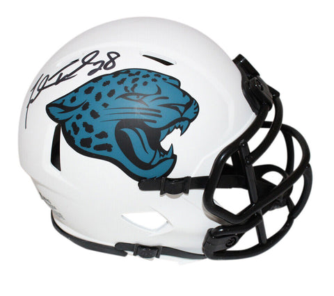 Fred Taylor Autographed Jacksonville Jaguars lunar mini helmet BAS 40087