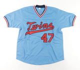 Jack Morris Signed Minnesota Twin Throwback Jersey (JSA COA) 1991 World Champion