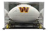 Jayden Daniels Signed Washington Commanders Logo Football Fanatics w/ Case