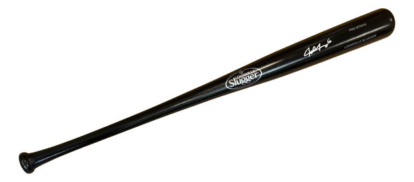 Josh Jung Texas Rangers Signed Black Louisville Slugger Baseball Bat BAS