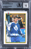 Maple Leafs Vincent Damphousse Signed 1990 Bowman #163 Card Auto 10! BAS Slabbed