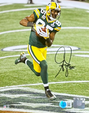 GREG JENNINGS - Green Bay Packers - Signed 8x10 Photo #1 AUTO - BAS