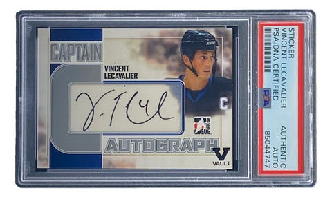 Vincent Lecavalier Signed 2011 In The Game #A-VL Lightning Hockey Card PSA/DNA