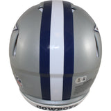 Dak Prescott Autographed Dallas Cowboys Authentic Helmet Beckett Witness 50848