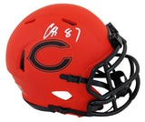 Bears Luther Burden III Signed Rave Speed Mini Helmet W/ Case BAS Witnessed