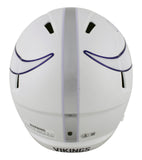 Vikings Justin Jefferson Signed 2024 Alt Full Size Speed Rep Helmet BAS Witness