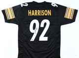 James Harrison Autographed Black Pro Style Jersey - Beckett W Hologram *Black