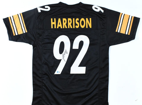 James Harrison Autographed Black Pro Style Jersey - Beckett W Hologram *Black