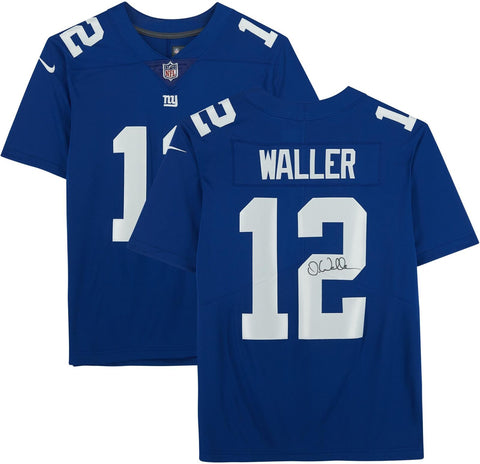 Darren Waller New York Giants Autographed Blue Nike Limited Jersey
