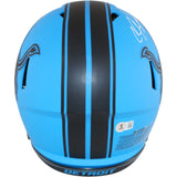 Calvin Johnson Autographed Detroit Lions Authentic Rave Helmet Beckett W 51794