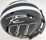 Russell Wilson Auto Wisconsin Black Eclipse Speed Mini Helmet RW Holo Beckett