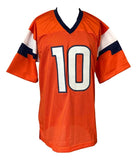 Bo Nix Denver Signed Orange Football Jersey BAS