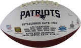 Josh Gordon Autographed/Signed New England Patriots Logo Football JSA 59382